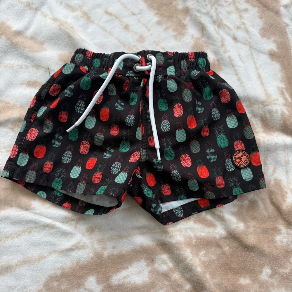 Fletch Brand 2T Swim Shorts - Pineapples